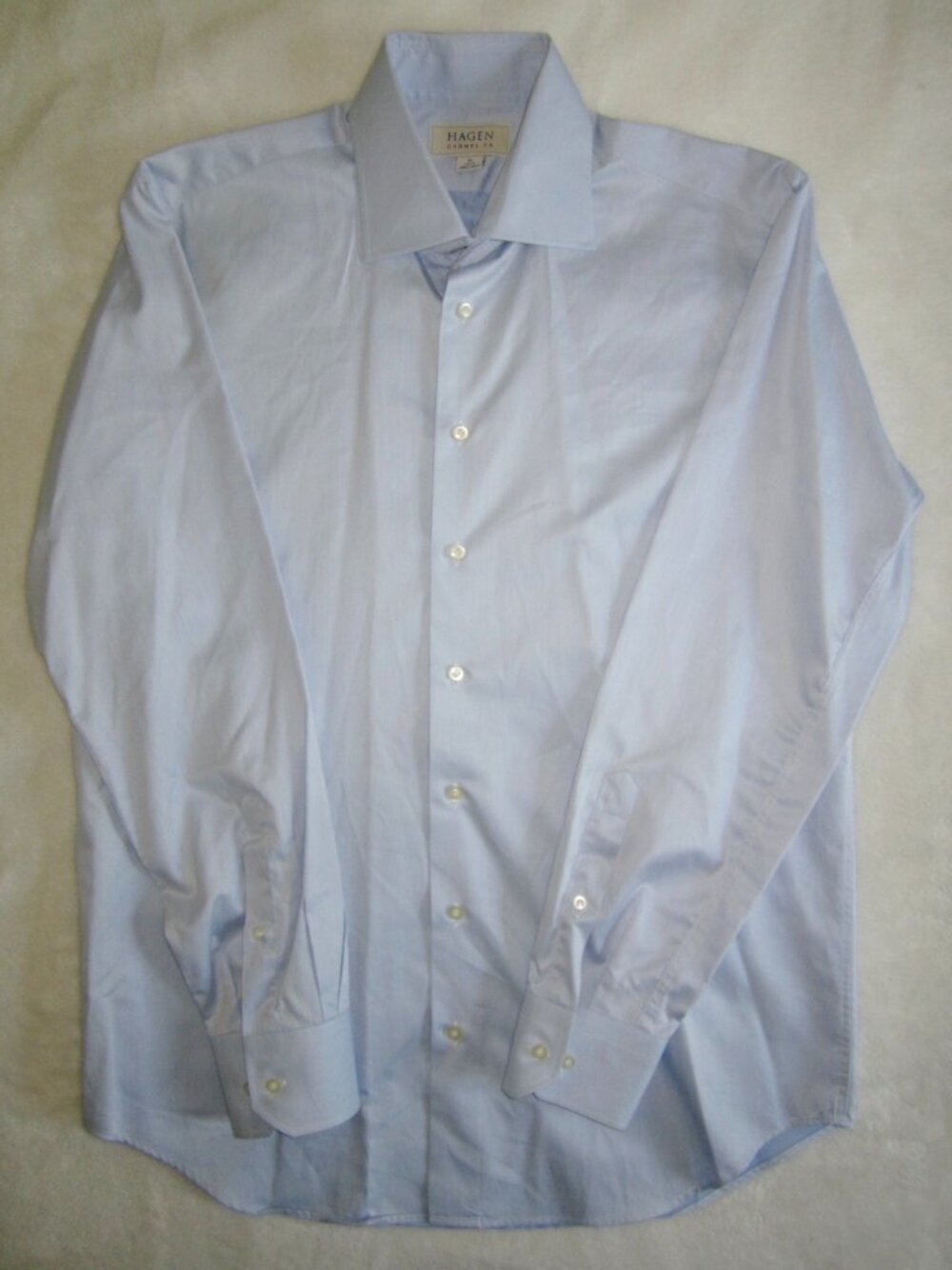 HAGEN CARMEL CA Hagen Fit Dress Shirt Blue Men's 16 34/35